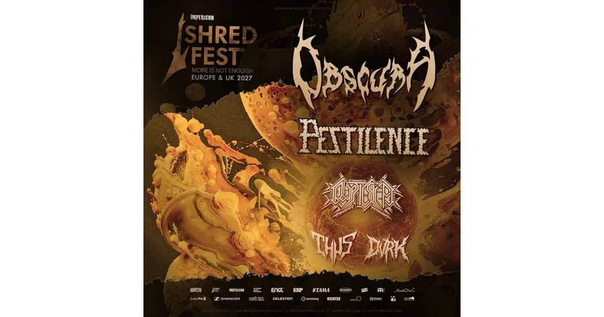 SHRED FEST 2027 - Obscura, Pestilence, Cryptic Shift, Thus & DVRK