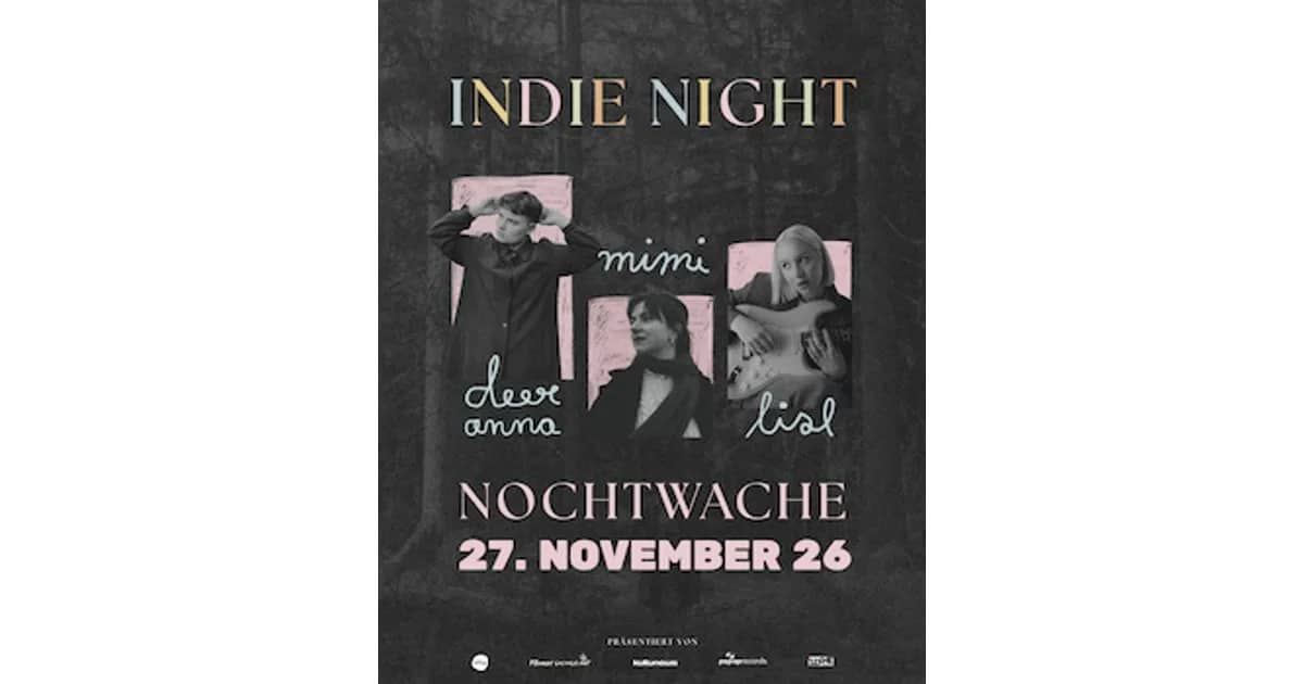 INDIE NIGHT w/Deer Anna, Mimi & Lisl - Indie-Night