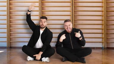 Two Mr P's in a Podcast Live